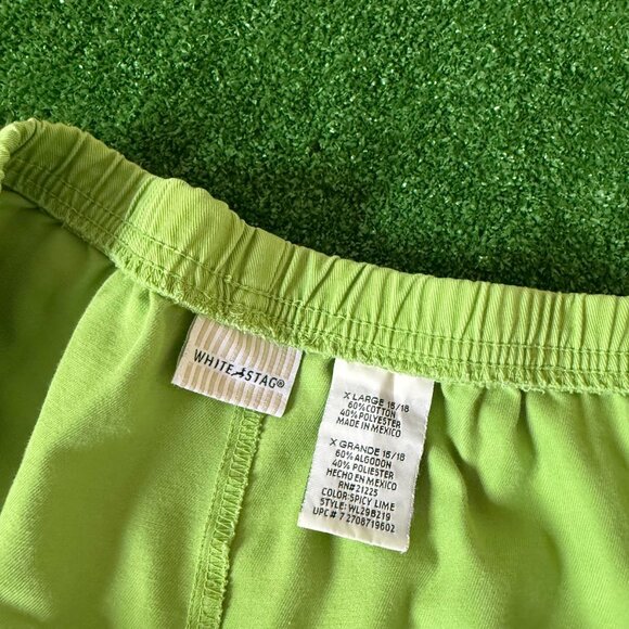 Links Edition MidRise Green Neon Casual Bermuda Shorts Golf Pants Size 10 - Picture 6 of 16
